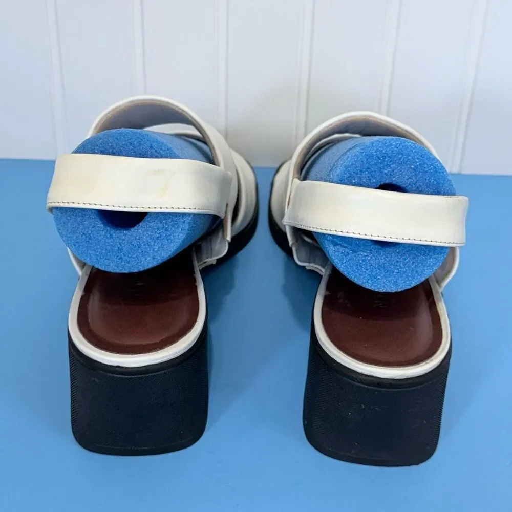 Naturalizer Black and White Sandals with Straps Size 9